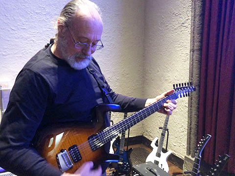 V.J. playing his Parker Fly 12-String